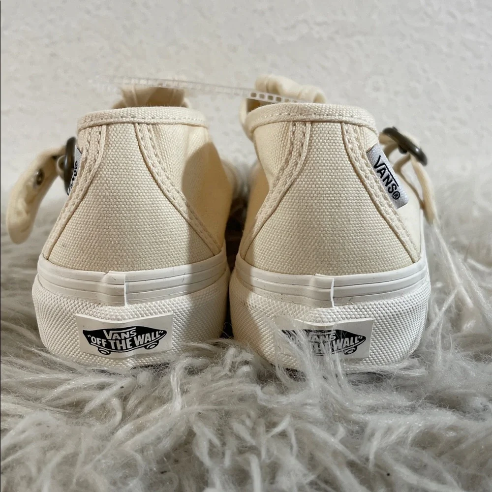 VANS Mary Jane Style 93 Buckle Strap Women’s Shoes White Canvas Size 9.5 NEW - Picture 7 of 15